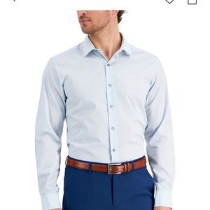 Alfani Slim Fit Striped Dress shirt